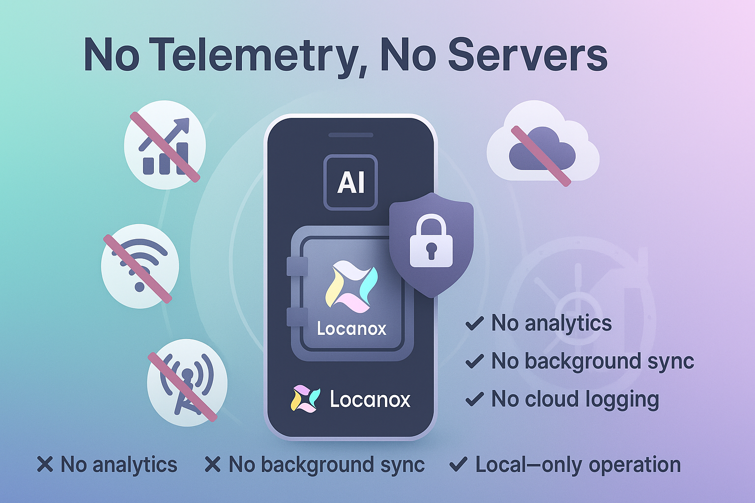 No Telemetry No Servers Overview